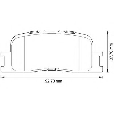 Imagine set placute frana,frana disc BENDIX 572583B