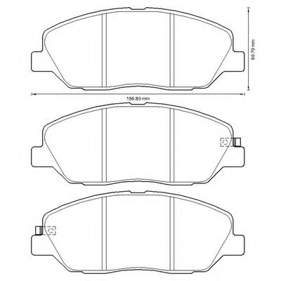 Imagine set placute frana,frana disc BENDIX 572607B