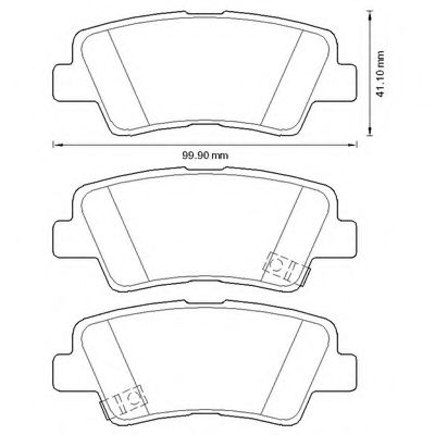 Imagine set placute frana,frana disc BENDIX 572629B