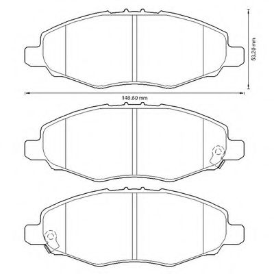 Imagine set placute frana,frana disc BENDIX 572641B