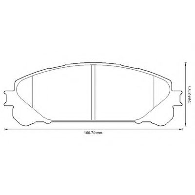 Imagine set placute frana,frana disc BENDIX 572655B