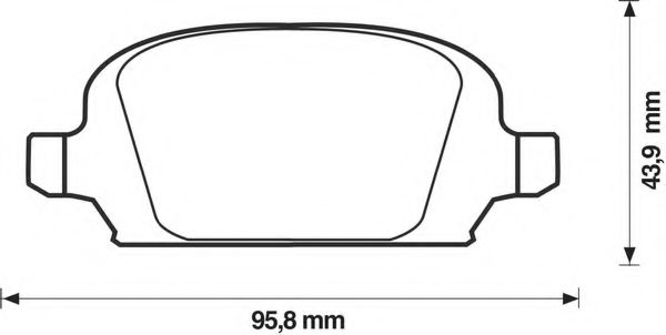 Imagine set placute frana,frana disc BENDIX 573009B