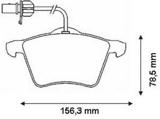 Imagine set placute frana,frana disc BENDIX 573045B