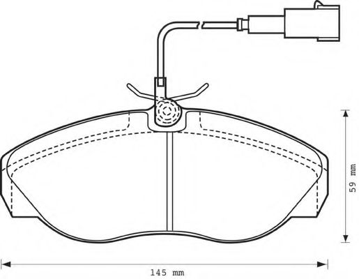 Imagine set placute frana,frana disc BENDIX 573060B