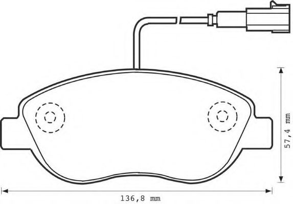 Imagine set placute frana,frana disc BENDIX 573075B