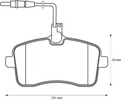 Imagine set placute frana,frana disc BENDIX 573132B