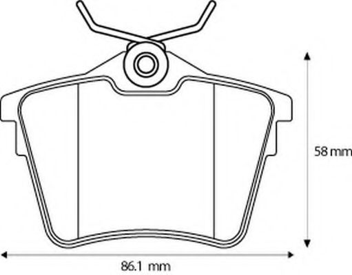 Imagine set placute frana,frana disc BENDIX 573133B