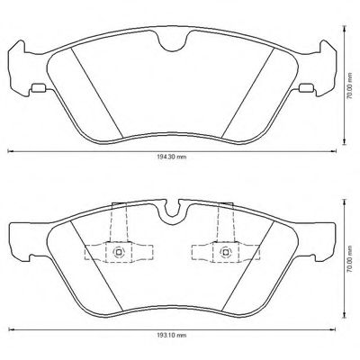 Imagine set placute frana,frana disc BENDIX 573175B