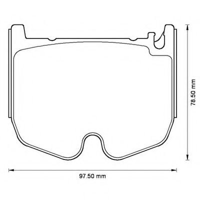 Imagine set placute frana,frana disc BENDIX 573180B