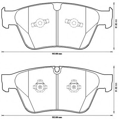 Imagine set placute frana,frana disc BENDIX 573233B