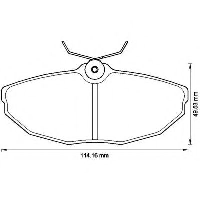 Imagine set placute frana,frana disc BENDIX 573237B