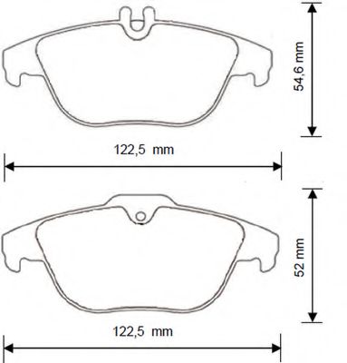 Imagine set placute frana,frana disc BENDIX 573248B