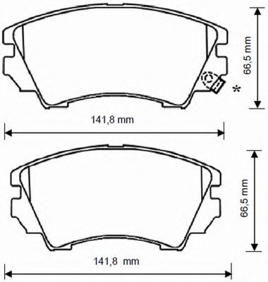 Imagine set placute frana,frana disc BENDIX 573270B