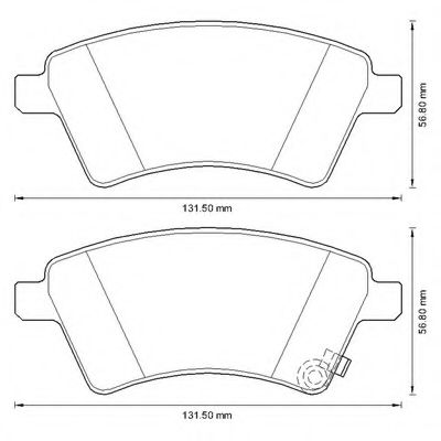 Imagine set placute frana,frana disc BENDIX 573288B