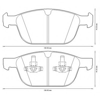 Imagine set placute frana,frana disc BENDIX 573293B