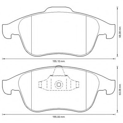 Imagine set placute frana,frana disc BENDIX 573316B