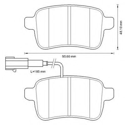 Imagine set placute frana,frana disc BENDIX 573349B