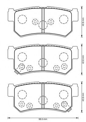 Imagine set placute frana,frana disc BENDIX 573377B