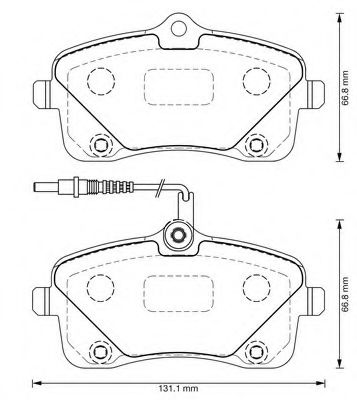 Imagine set placute frana,frana disc BENDIX 573382B