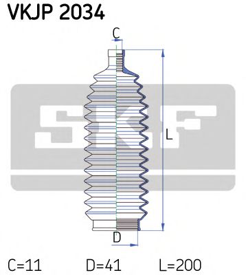 Imagine Ansamblu burduf, directie SKF VKJP 2034