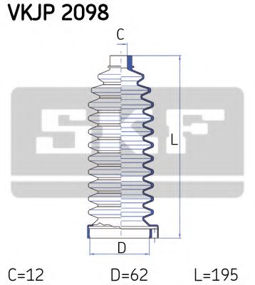 Imagine Ansamblu burduf, directie SKF VKJP 2098