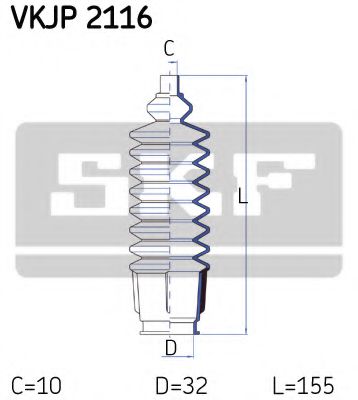 Imagine Ansamblu burduf, directie SKF VKJP 2116