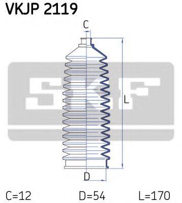 Imagine Ansamblu burduf, directie SKF VKJP 2119