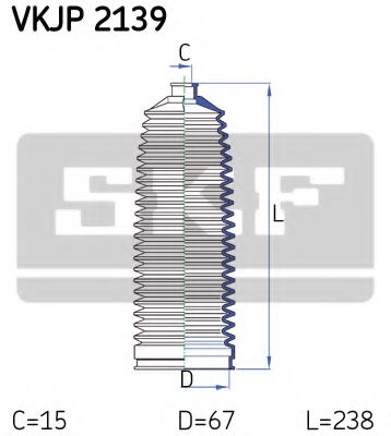 Imagine Ansamblu burduf, directie SKF VKJP 2139