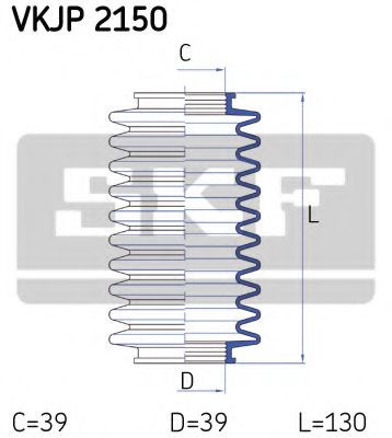 Imagine Ansamblu burduf, directie SKF VKJP 2150