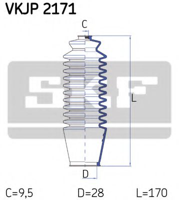 Imagine Ansamblu burduf, directie SKF VKJP 2171