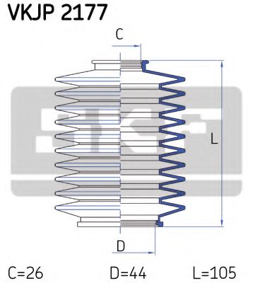 Imagine Ansamblu burduf, directie SKF VKJP 2177