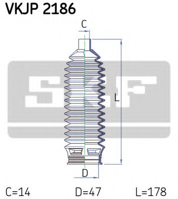 Imagine Ansamblu burduf, directie SKF VKJP 2186