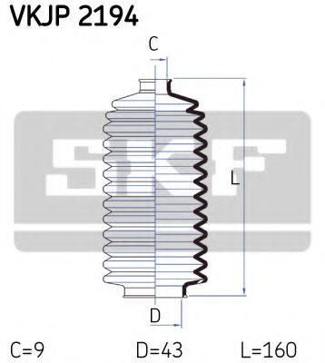 Imagine Ansamblu burduf, directie SKF VKJP 2194