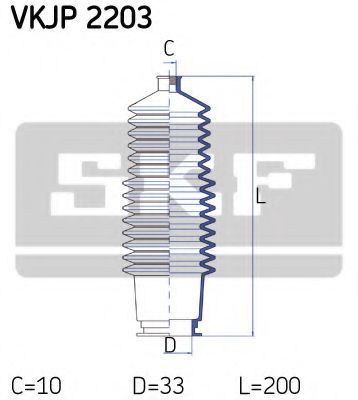 Imagine Ansamblu burduf, directie SKF VKJP 2203