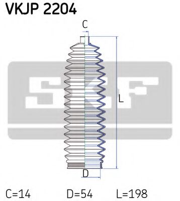 Imagine Ansamblu burduf, directie SKF VKJP 2204