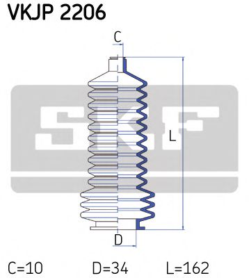 Imagine Ansamblu burduf, directie SKF VKJP 2206