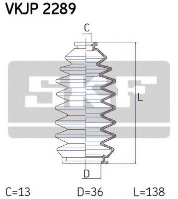 Imagine Ansamblu burduf, directie SKF VKJP 2289