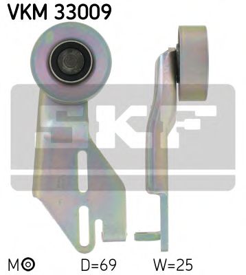 Imagine rola intinzator,curea transmisie SKF VKM 33009