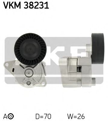 Imagine rola intinzator,curea transmisie SKF VKM 38231