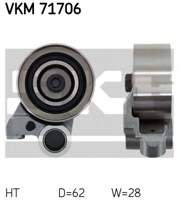 Imagine rola intinzator,curea distributie SKF VKM 71706