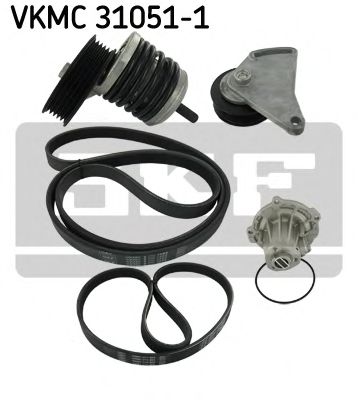 Imagine Pompa apa + Set curea transmisie cu caneluri SKF VKMC 31051-1