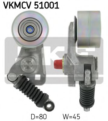 Imagine rola intinzator,curea transmisie SKF VKMCV 51001