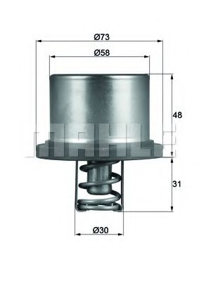 Termostat,lichid racire BEHR THD 2 89