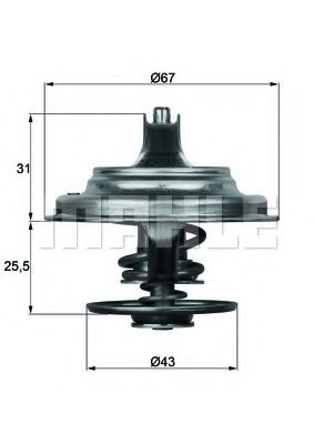 Imagine termostat,lichid racire BEHR TX 23 71D