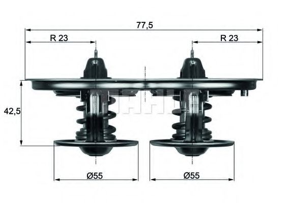 Imagine termostat,lichid racire BEHR TX 32 75D