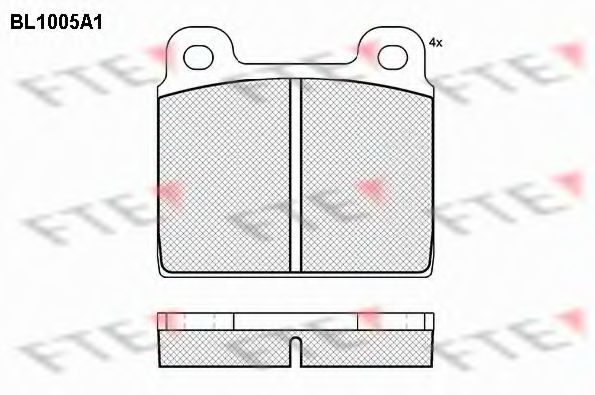 Imagine set placute frana,frana disc FTE BL1005A1