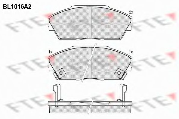 Imagine set placute frana,frana disc FTE BL1016A2