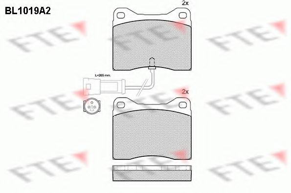 Imagine set placute frana,frana disc FTE BL1019A2