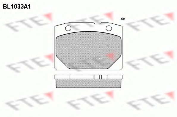 Imagine set placute frana,frana disc FTE BL1033A1