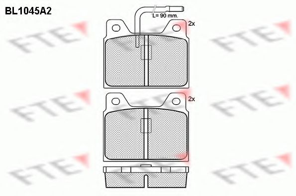 Imagine set placute frana,frana disc FTE BL1045A2